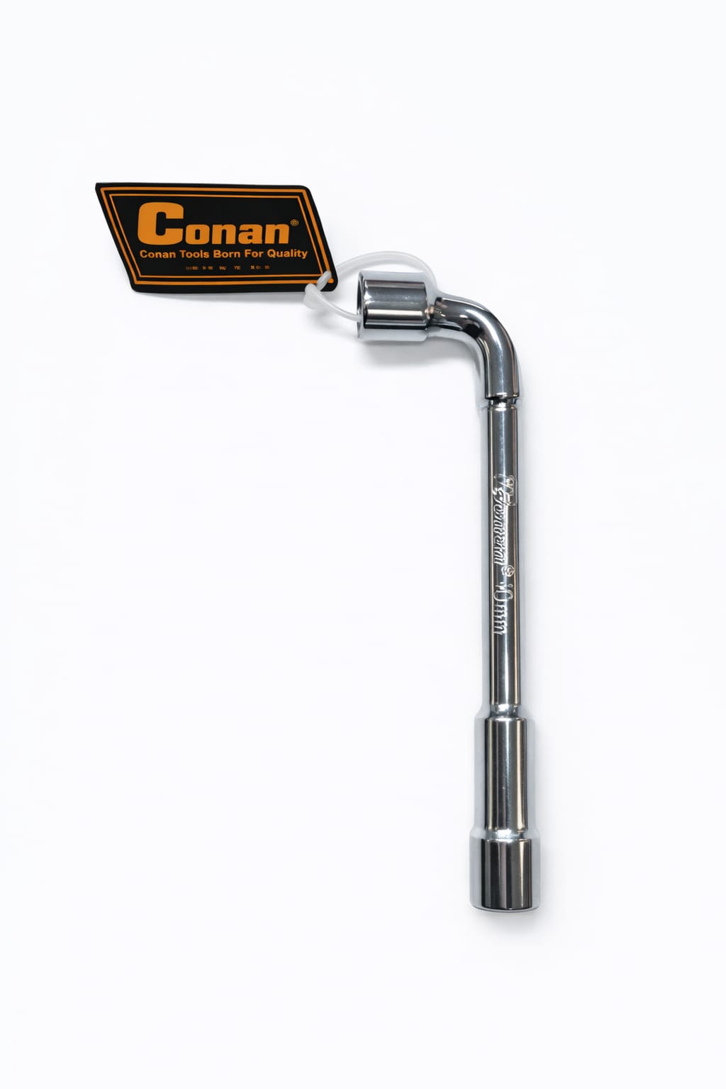 Rohrsteckschlüssel abgewinkelt 12 mm verchromt